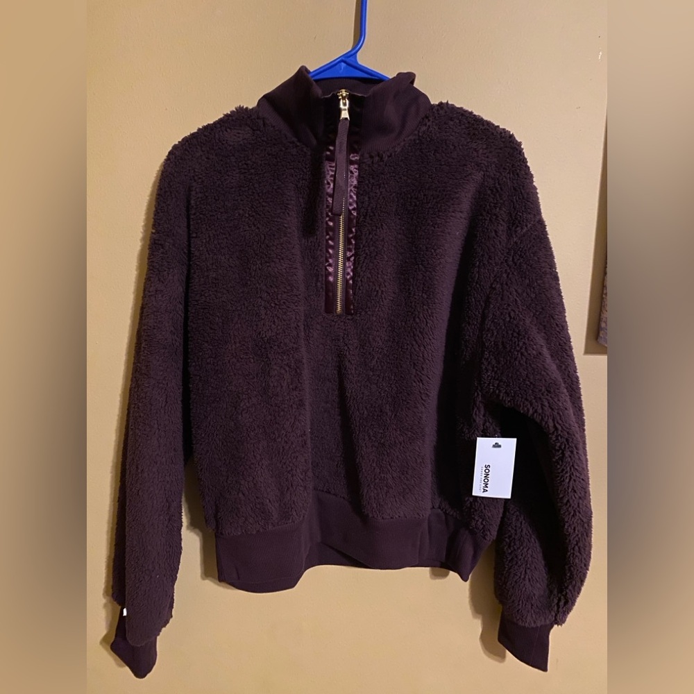 New Sonoma quarter-zip pullover sweater!!